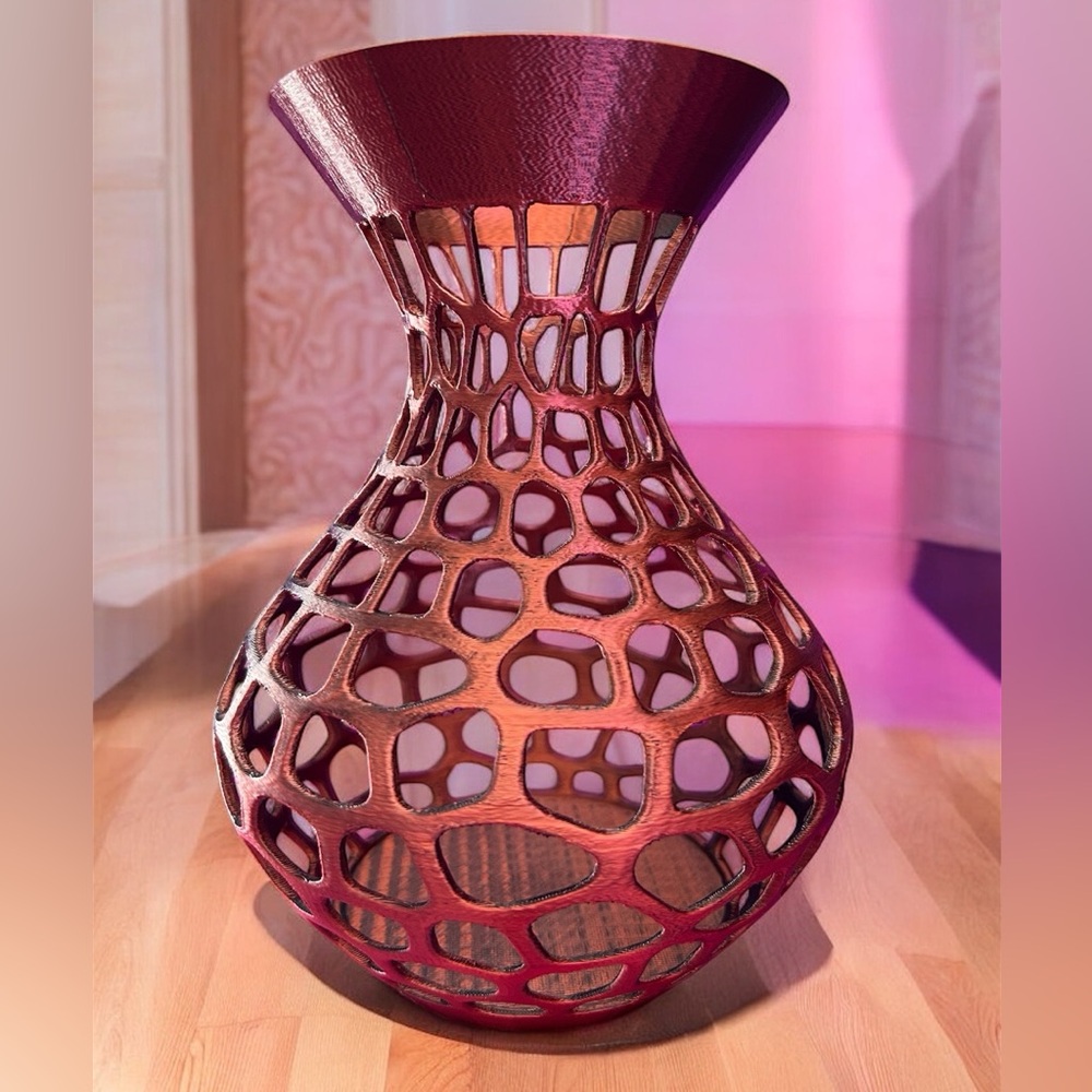 3D printed Red/Black Vase